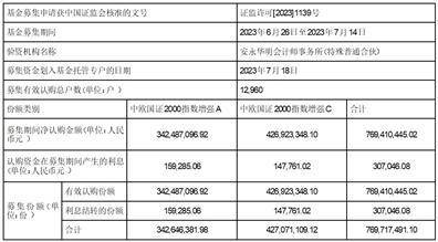 中欧国证2000指数增强型证券投资基金 基金合同生效公告
